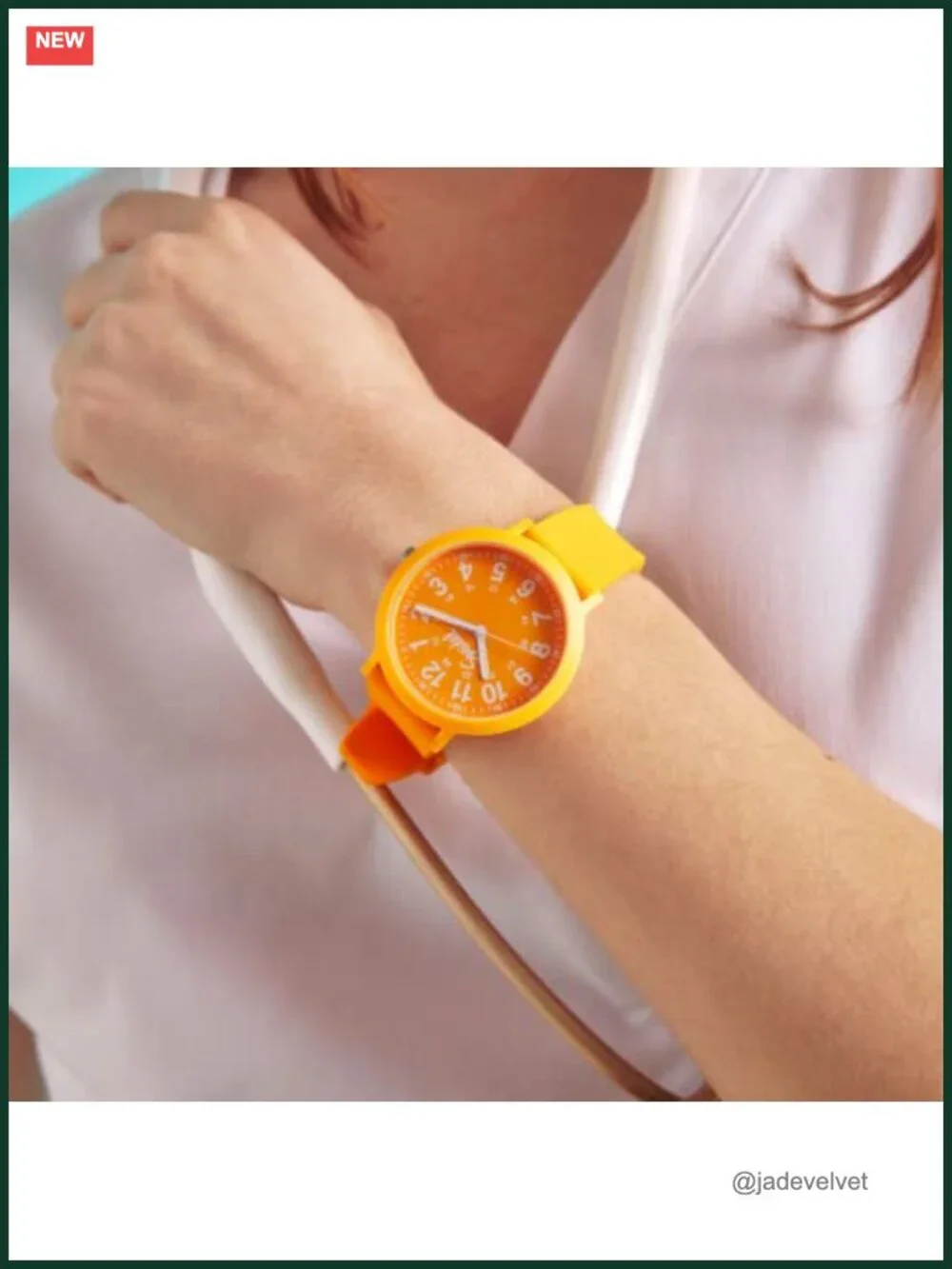 Unisex Eco Recyclable Plastic Silicone Strap 40mm Watch Easy Reader